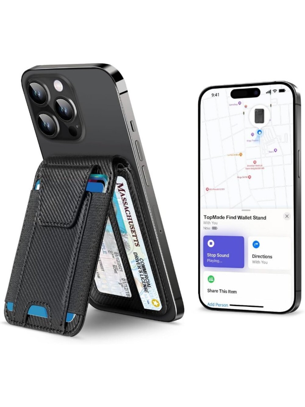MagSafe Compatible Wallet with Find My Feature | Strong Magnetic Card Holder